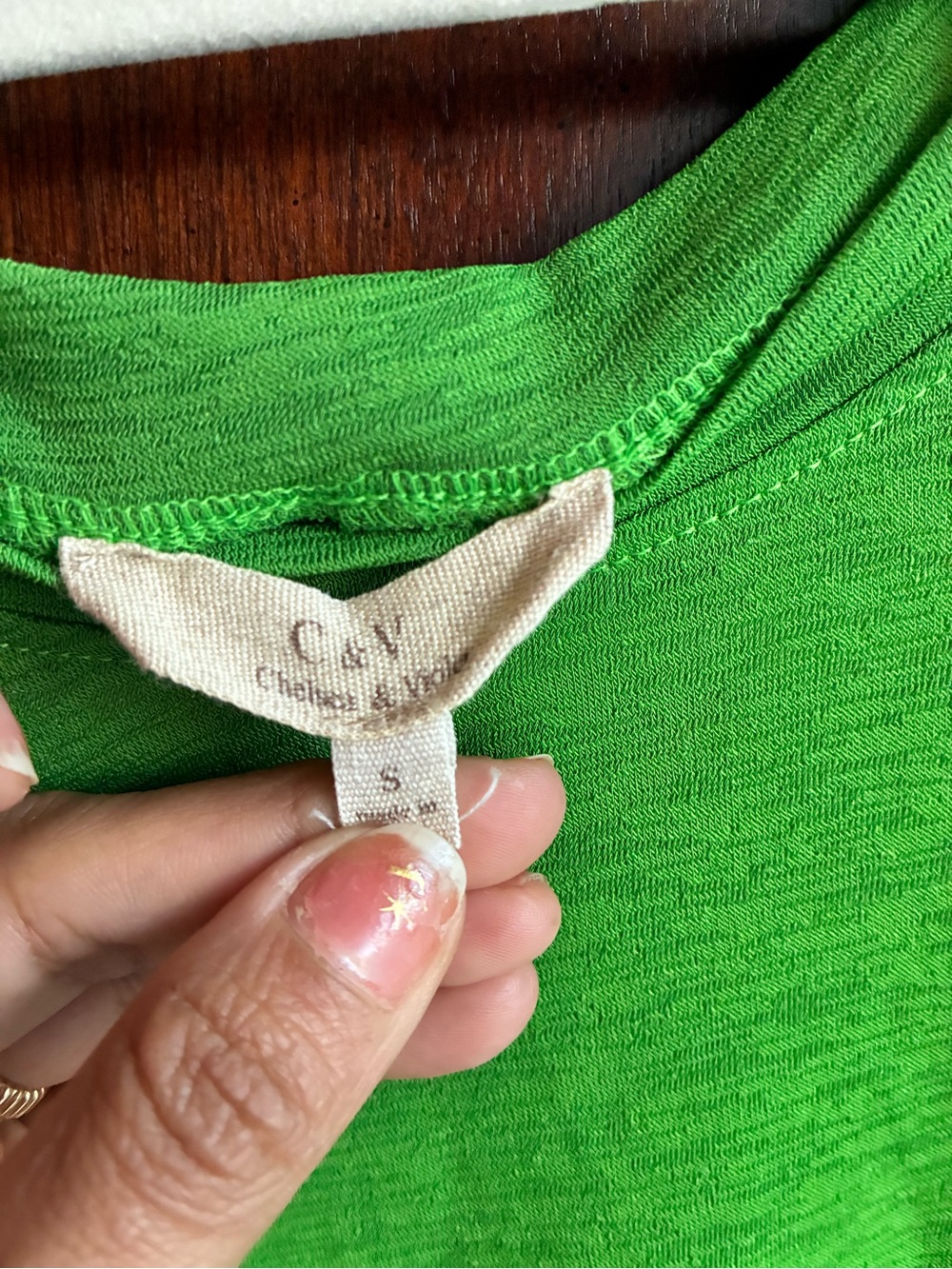 Chelsea & Violet Bright Green Sleeveless Textured Top | Size Small - Picture 3 of 8